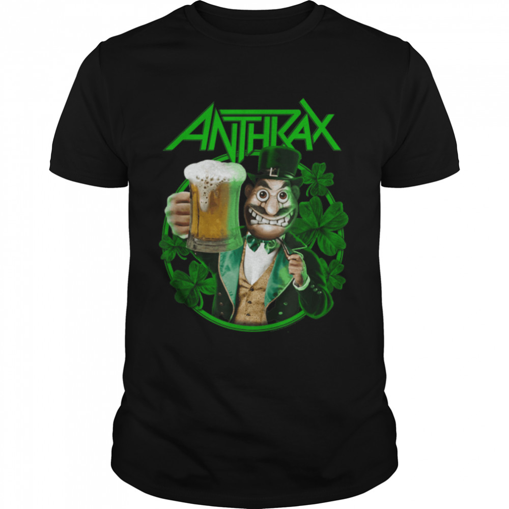 Anthrax – St. Patrick's Day Beer Shamrock T-Shirt B09KZRLFCR