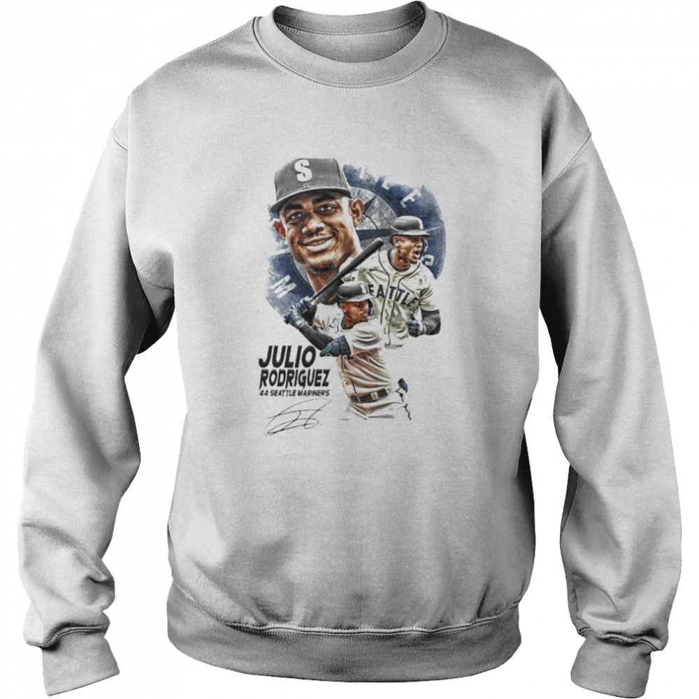 Julio rodriguez seattle mariners baseball 44 seattle mariners signature shirt Unisex Sweatshirt