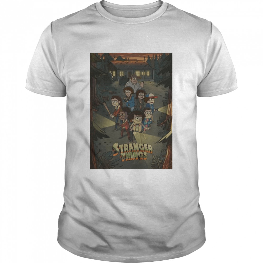 Maik Check Stranger Things Brasil Stranger Things X Gravity Falls  Classic Men's T-shirt