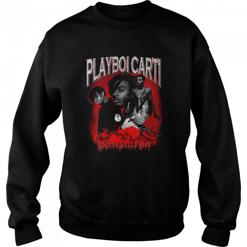 Red Art Playboi Carti 90’s Inspired shirt Unisex Sweatshirt