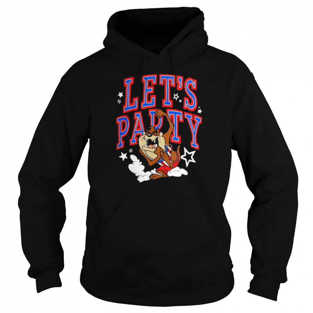 Taz Usa Let’s Party shirt Unisex Hoodie