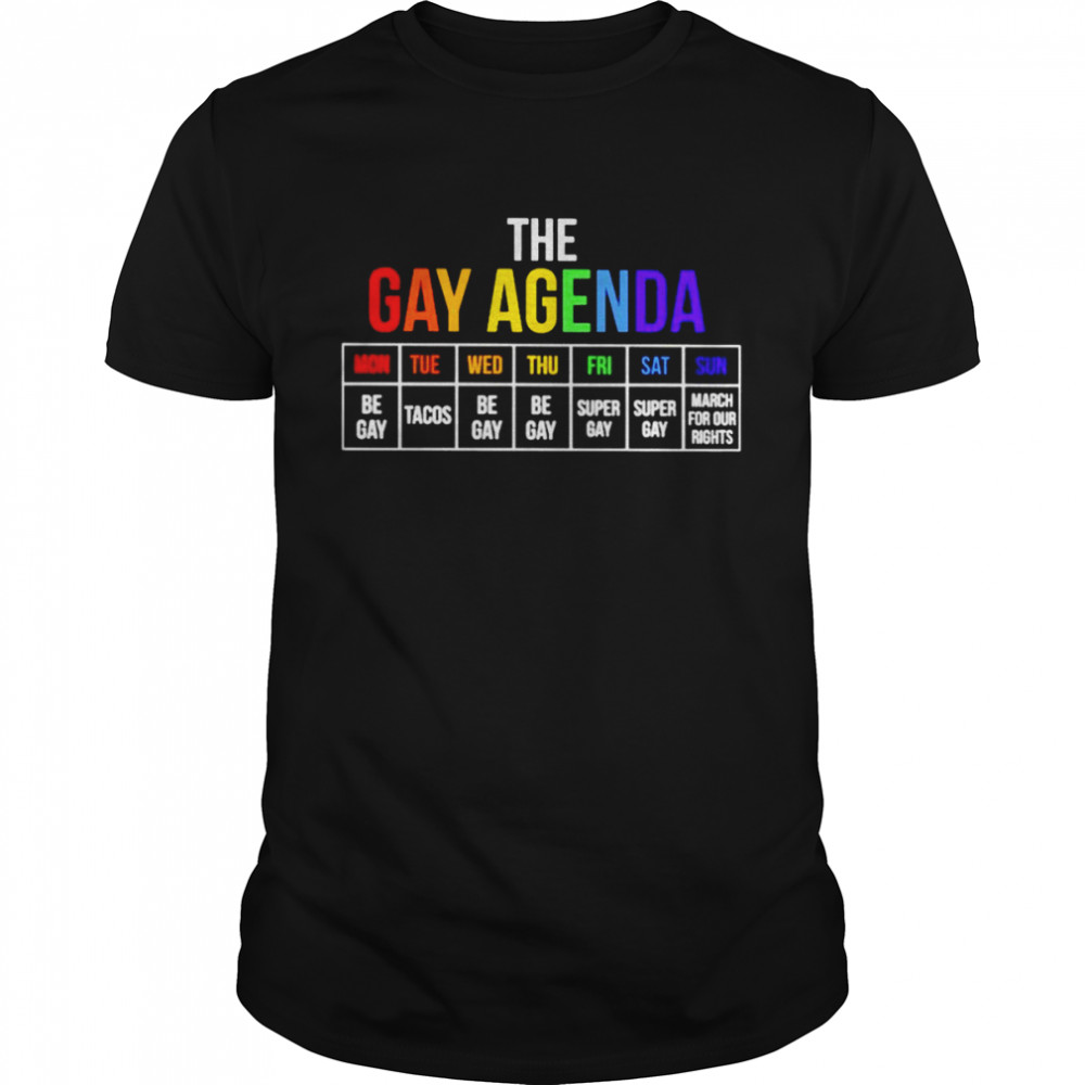The gay agenda shirt Classic Men's T-shirt
