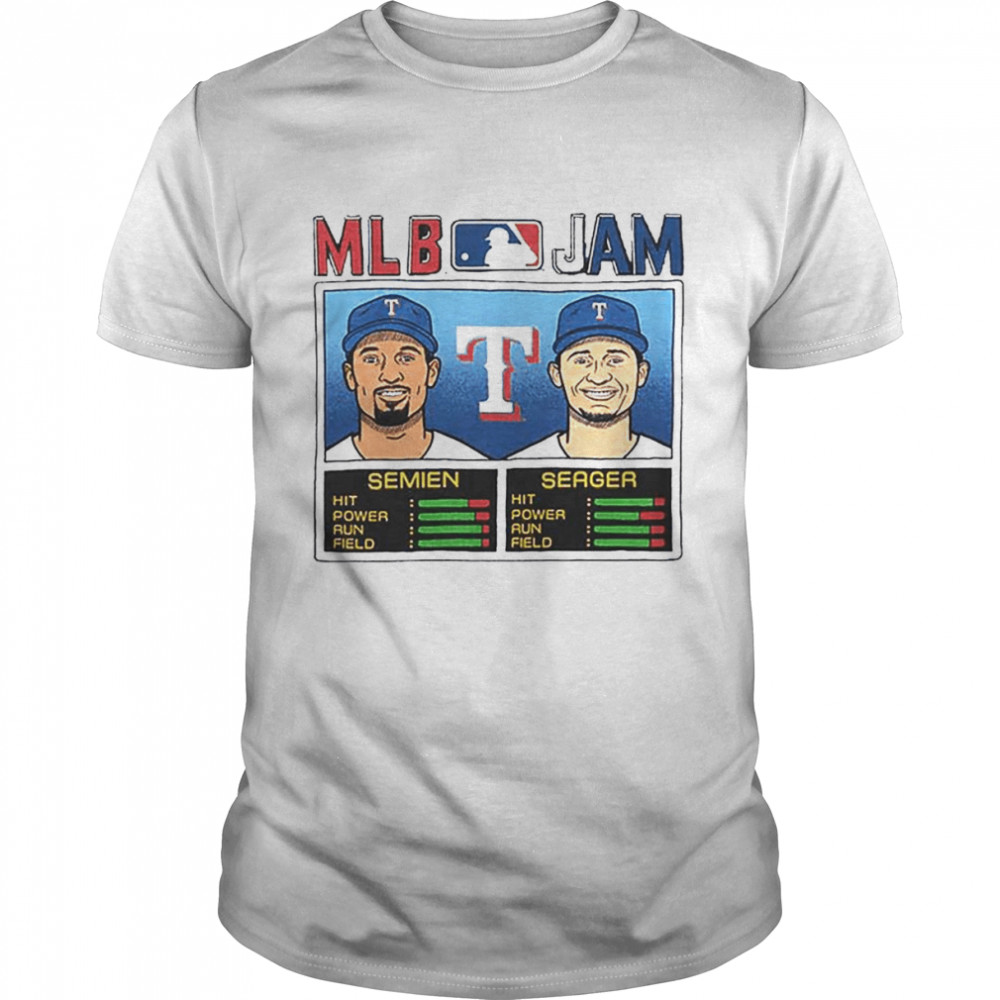 MLB Jam Texas Rangers Semien and Seager Shirt