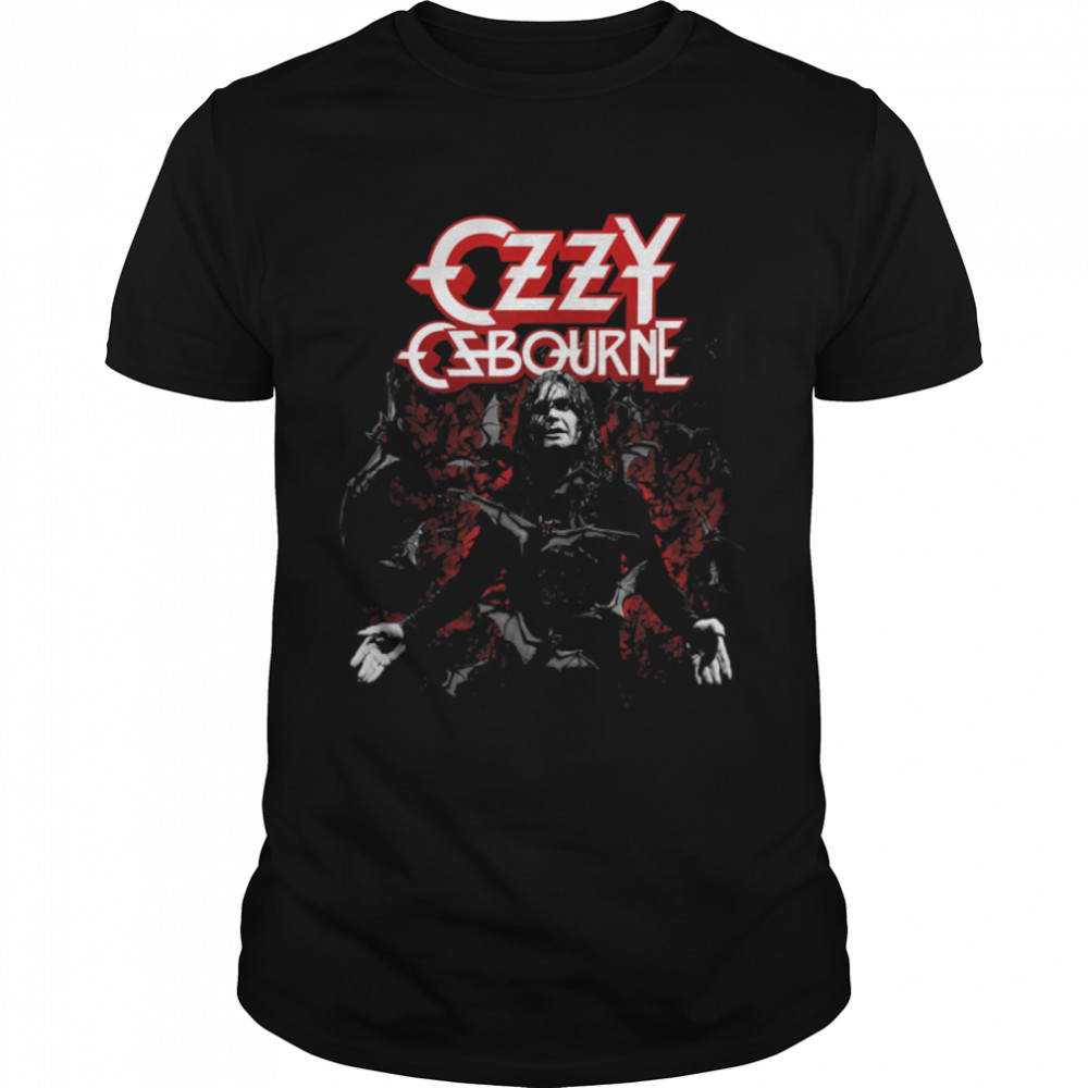 Ozzy Osbourne - Ozzy With Bats T- B0B1W7LGBC Classic Men's T-shirt