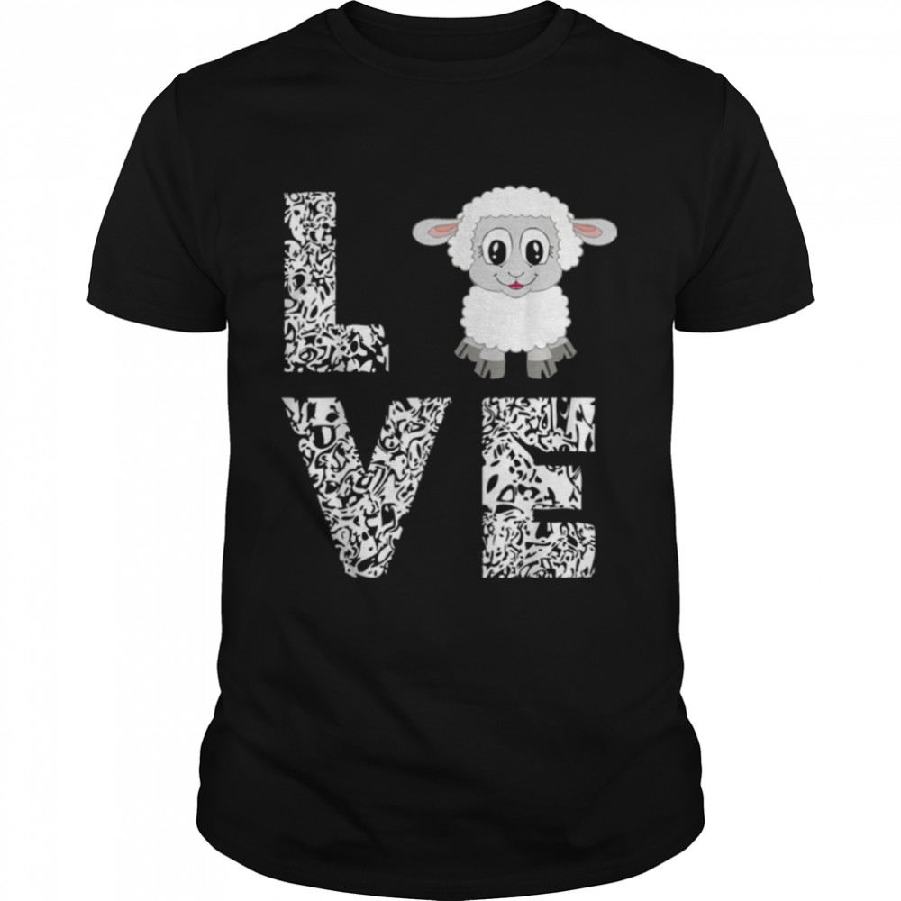 Sheep Lamb Love Livestock Farmer Cattle Sketch Ts Gifts B07G3BWF1Y Classic Men's T-shirt