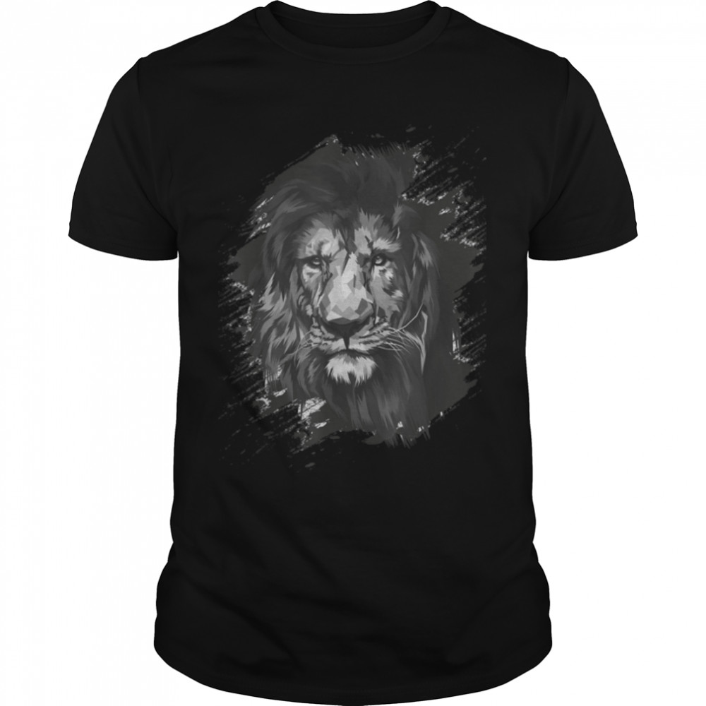 Cool Forest King Lion Saharan African Animal Zoo Lion T-Shirt B0B4ZZXN7S