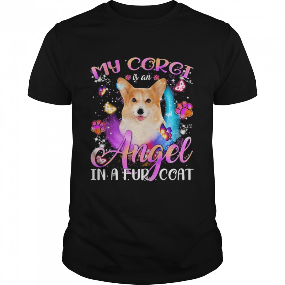 My Corgi Is An Angel In A Fur Coat  Classic Men's T-shirt