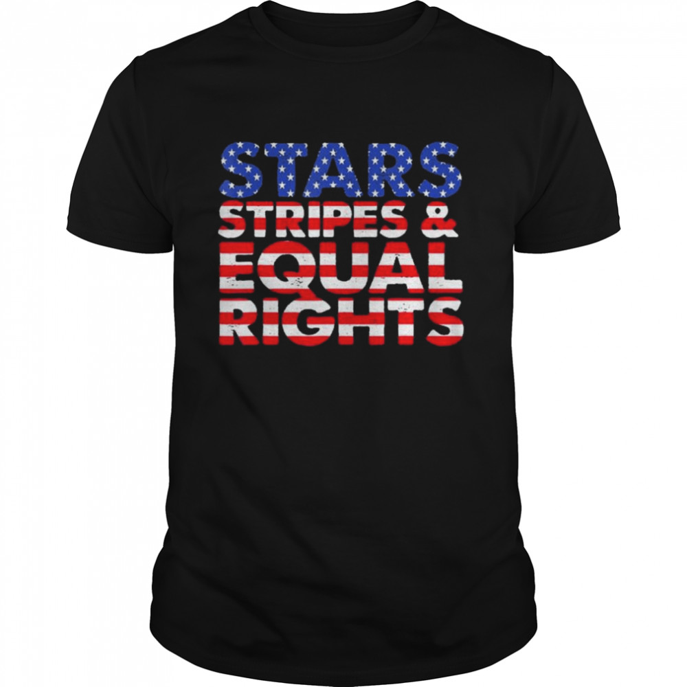 Stars Stripes And Reproductive Rights Feminist US flag Shirt