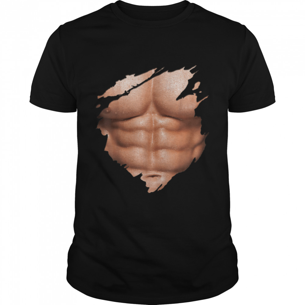 Chest Six Pack Abs Muscles Bodybuilder T-Shirt B07KWKBMQJ