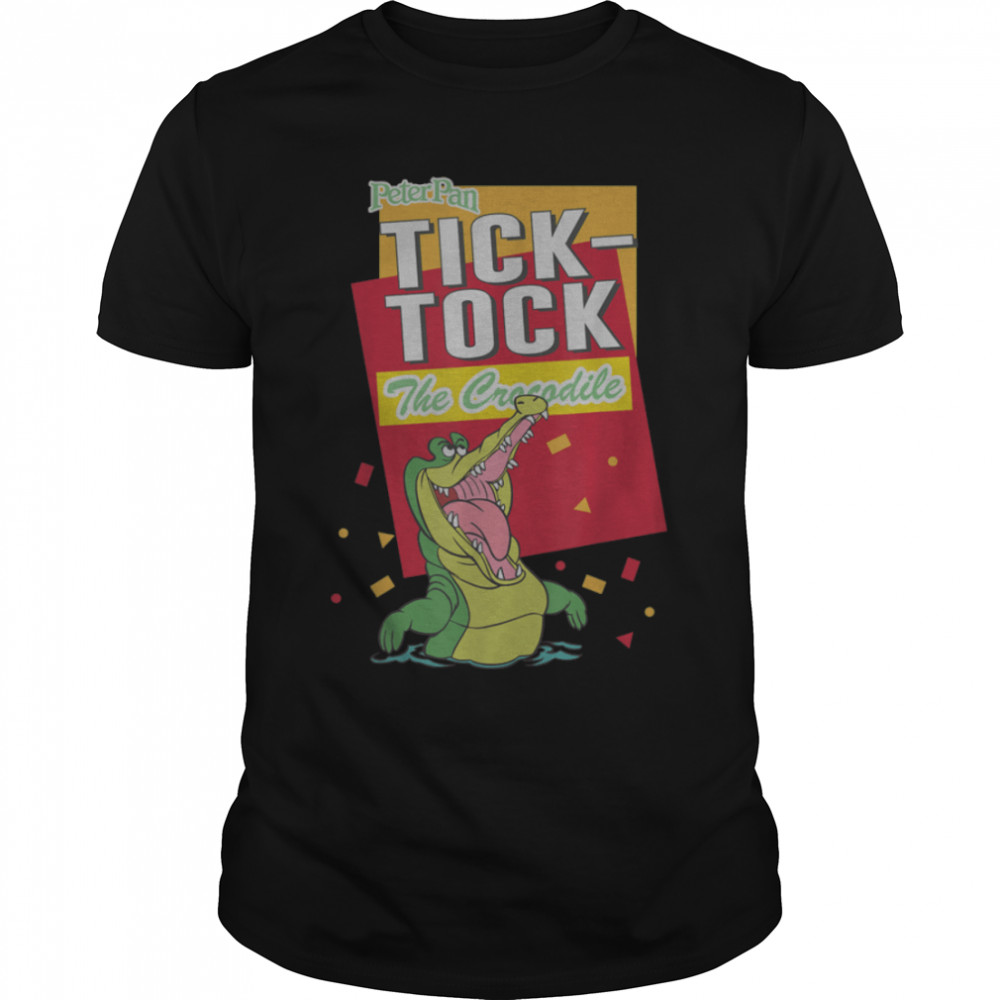 Disney Peter Pan Tick-Tock The Crocodile Confetti Poster T-Shirt B09RNG4TMH