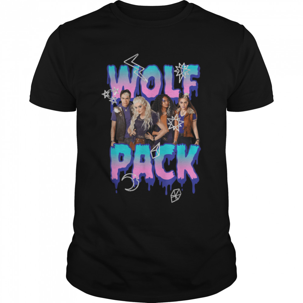 Disney Zombies Wolf Pack Group Poster T-Shirt B09TRXM6K1