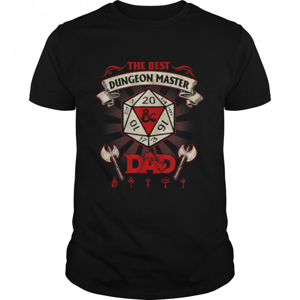 Dungeon Crawler, Dragon Master The Best Dad Father's Day T-Shirt B09Q5CBHKF
