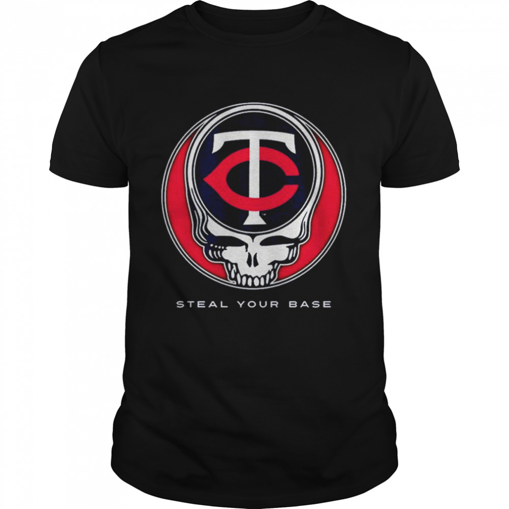 Minnesota Twins Grateful Dead Steal Your Base  Classic Men's T-shirt