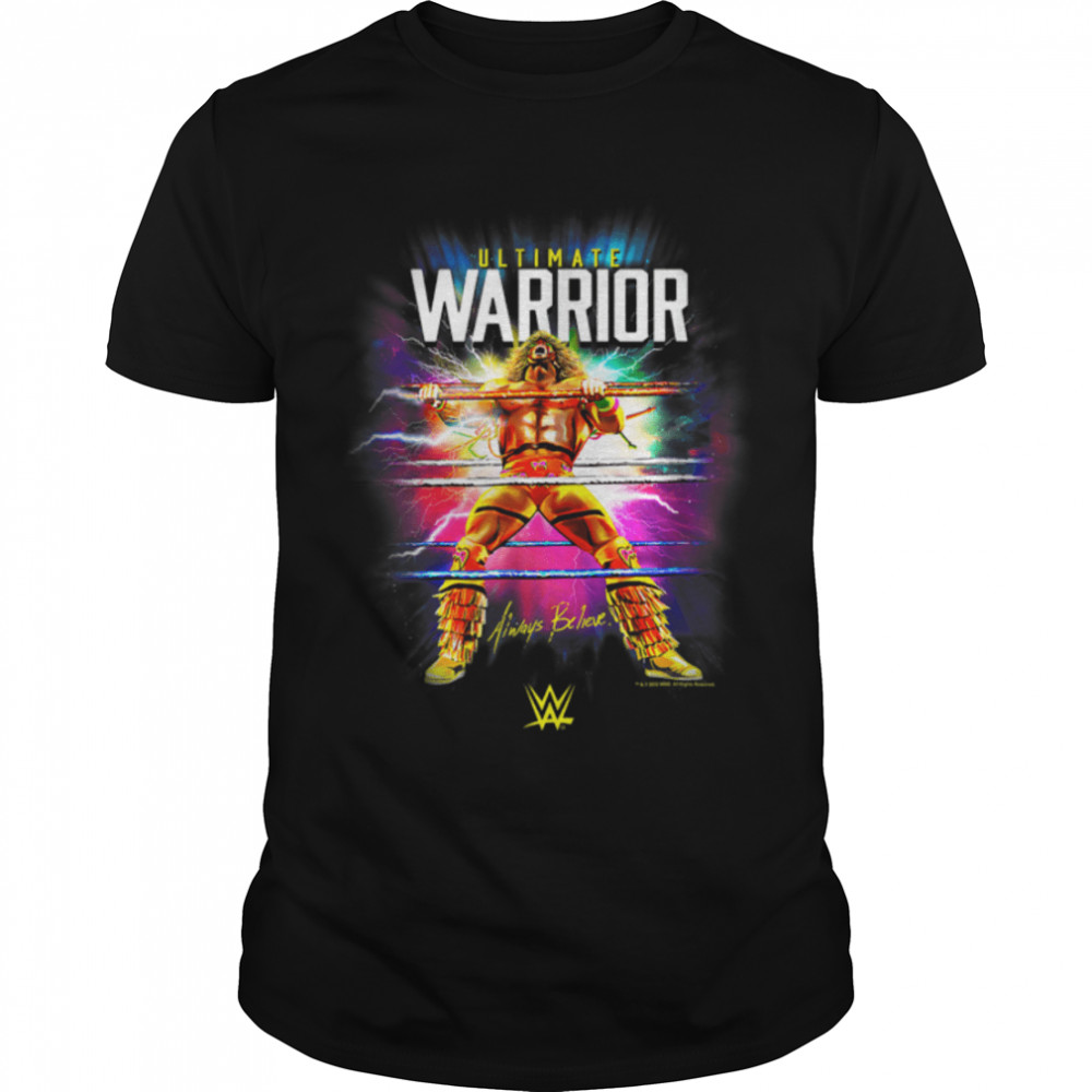 WWE Ultimate Warrior Always Believe T- B0B4YSX394 Classic Men's T-shirt