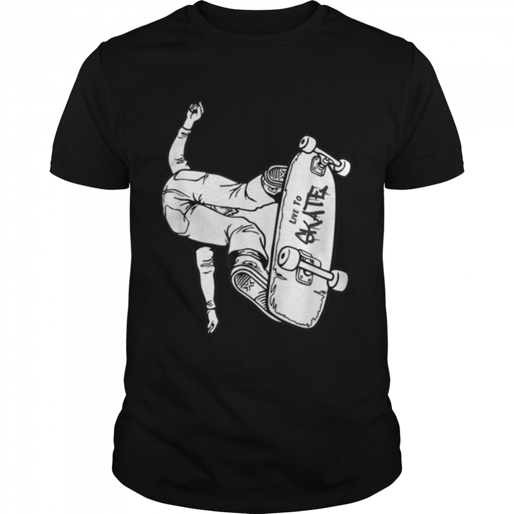 Skateboarder Gift Skateboard Boys Skate T-shirt B07MPRY43V Classic Men's T-shirt