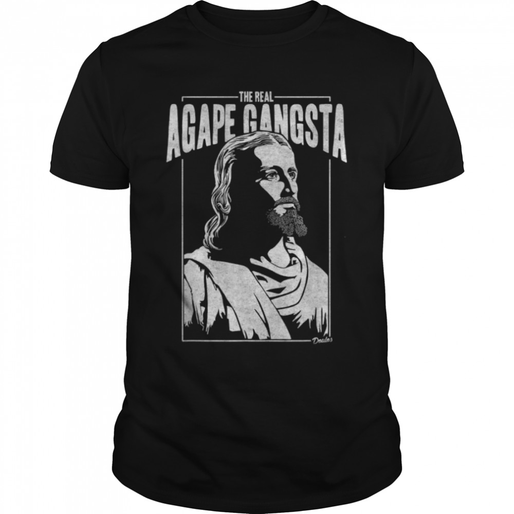 The Real Agape Gangsta Thug life Jesus Tee! B07L4YNG7Y