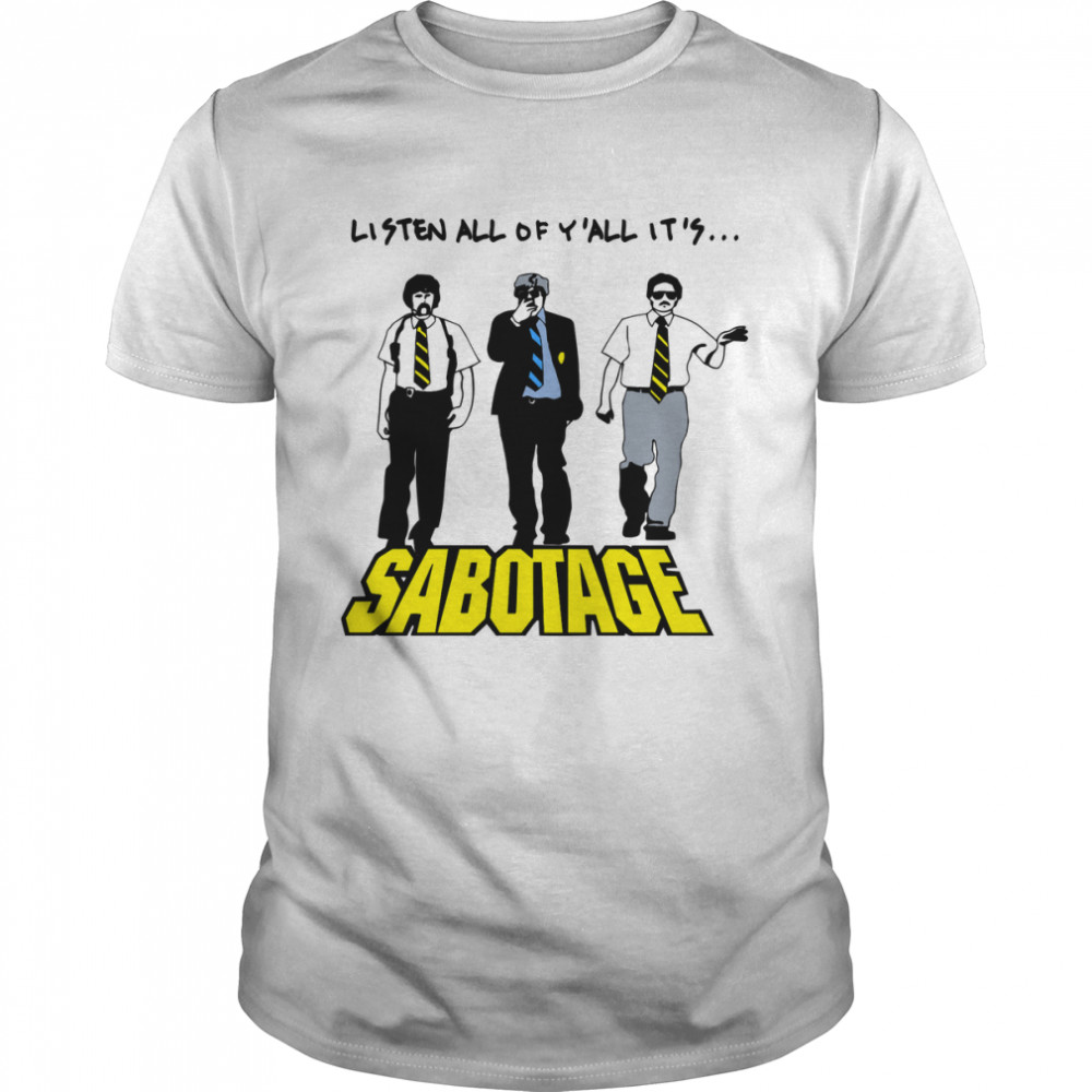 Sabotage Hip Hop Print Classic T-Shirt
