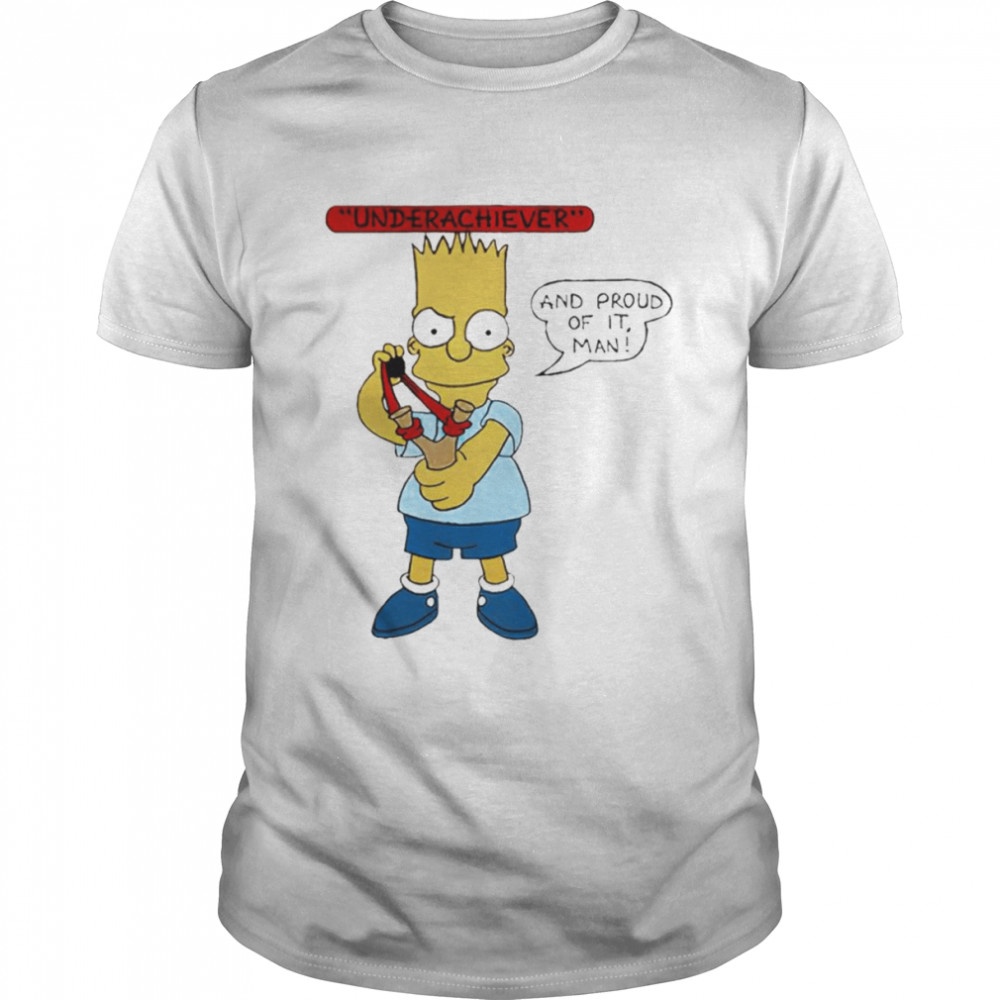 Bart Simpson underachiever and proud of it T-shirt Classic Men's T-shirt