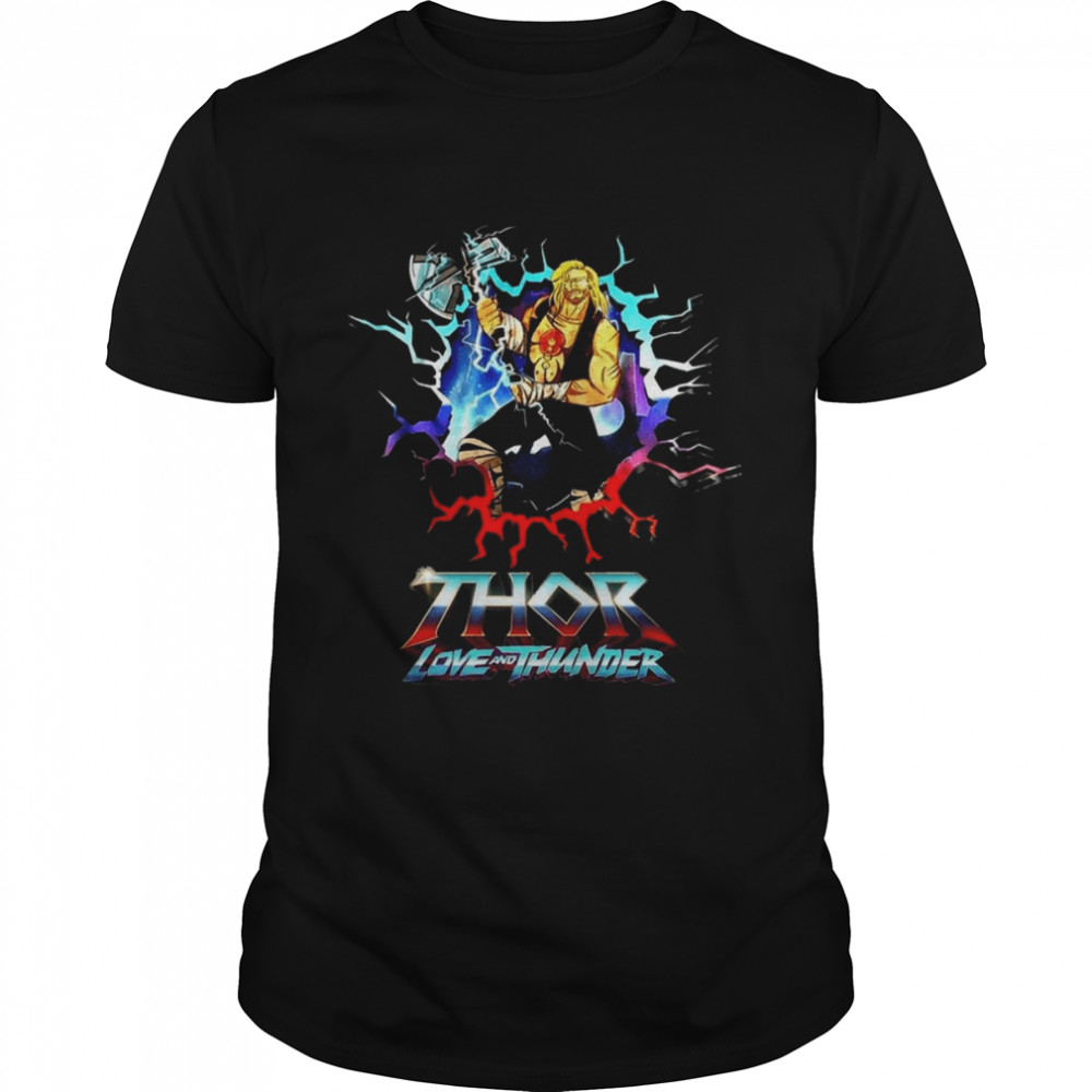 Love And Thunder Chris Hemsworth Thor God Of Thunder Marvel Movie 2022 shirt Classic Men's T-shirt