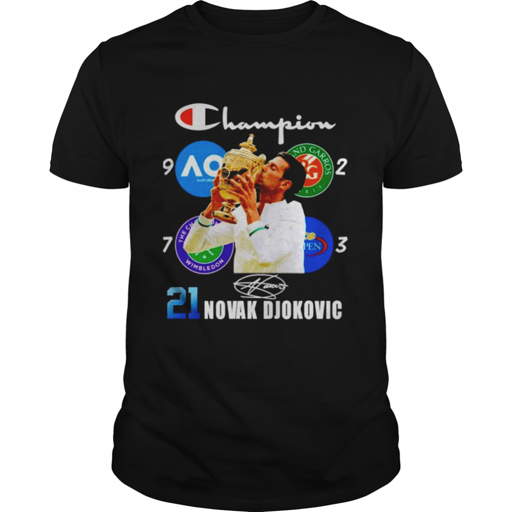 Novak Djokovic Champion signature unisex T-shirt