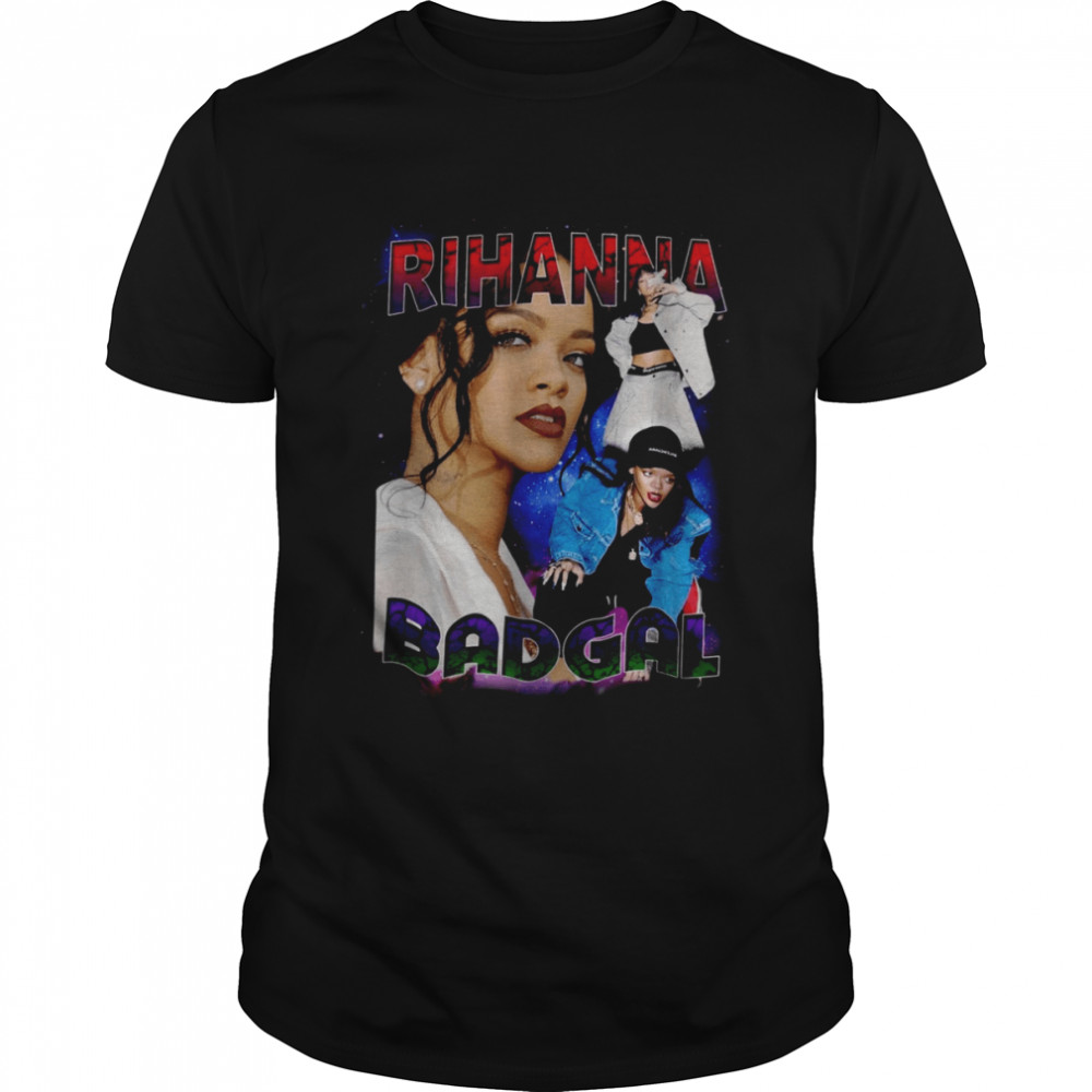 Rihanna Singer Hiphop Inspired 90s Bootleg Rap Old School 39 shirt