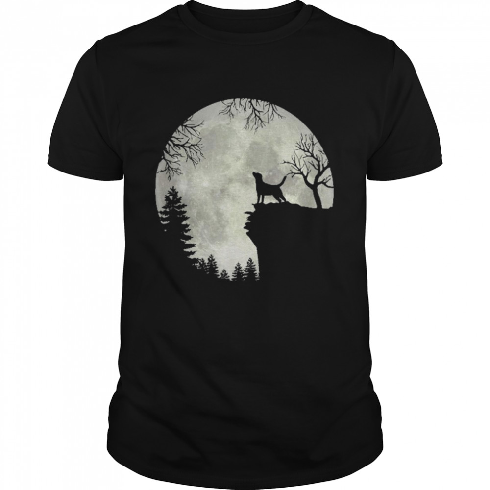 Labrador Retriever And Moon Halloween Shirt