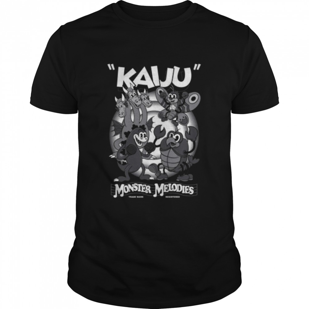 Monster Melodies Vintage Cartoon Kaiju Creepy Cute Monster Kaiju Japanese Cult Movie shirt