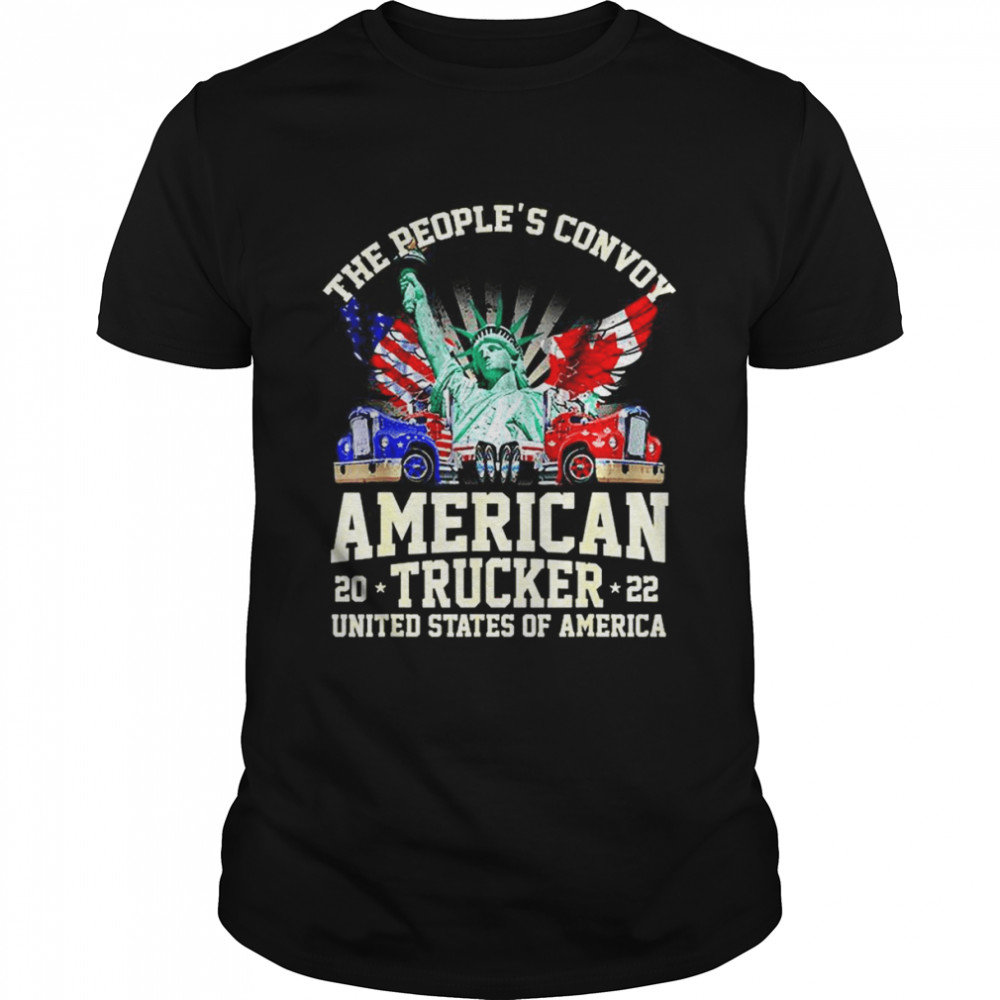 The People’s Convoy 2022 America Truckers Freedom Convoy Usa T-Shirt